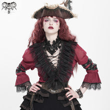 Load image into Gallery viewer, SHT09602 Red Gothic daily life Long Sleeve women Shirts
