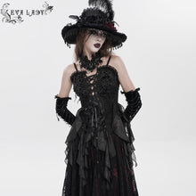 Load image into Gallery viewer, ECST012 Jacquard Lace-Up Bodysuit
