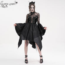 Load image into Gallery viewer, ESKT05301 Cheongsam style small flower mesh dress
