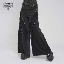 Load image into Gallery viewer, PT292 Punk-Style Distressed and Ripped Wide-Leg Pants
