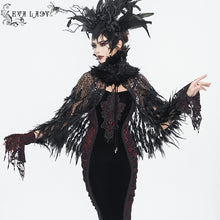 Load image into Gallery viewer, ECA017 Gothic sequin feather women&#39;s short shawl
