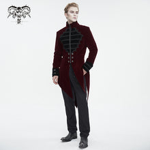 Load image into Gallery viewer, CT21502 wine Gothic stand collar tuxedo men&#39;s jacket
