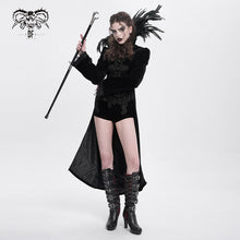 Load image into Gallery viewer, PT169 Gothic Stretch Velvet Women&#39;s High Waist Shorts
