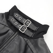 Load image into Gallery viewer, CT255 Punk stand collar rubberized twill jacket
