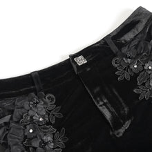 Load image into Gallery viewer, PT291 Heart-Shaped Velvet Gothic Hot Pants
