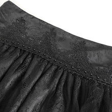 Load image into Gallery viewer, SKT19801 Black Gothic Paisley High Waist Skirt
