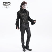 Load image into Gallery viewer, WT09302 men black Gothic embossed waistcoat
