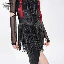 Load image into Gallery viewer, AS226 Sequined long tassel punk corset
