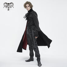 Load image into Gallery viewer, CA043 Single shoulder high collar feather men cloak
