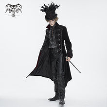 Load image into Gallery viewer, AS187 Gothic long feather top hat
