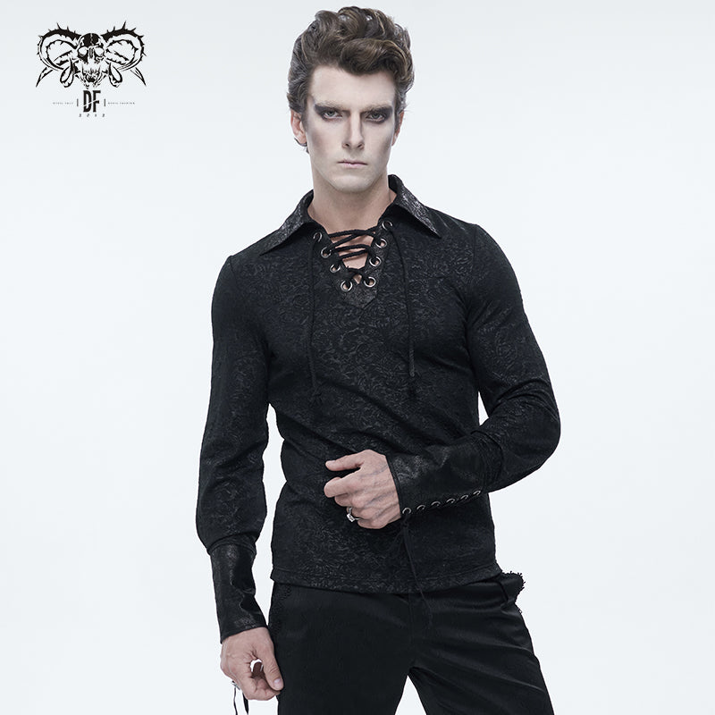 SHT089 Rubberized pattern knitted pullover shirt
