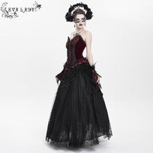 Load image into Gallery viewer, ESKT06701 black branch mesh gothic skirt
