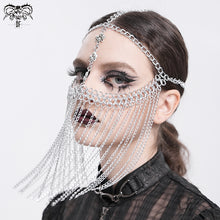 Load image into Gallery viewer, AS221 Long chain tassel mask chain headdress
