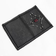 Load image into Gallery viewer, AS319 crinkled faux leather woven fabric "Devil's Eye" notebook cover
