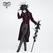 Load image into Gallery viewer, AS302 black vines, roses, and painted snake-headed scepter
