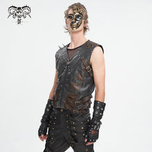 Load image into Gallery viewer, WT08601 hand brushed leather men vest
