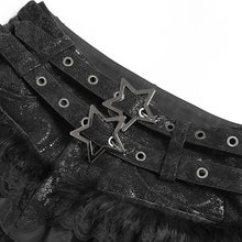 Load image into Gallery viewer, PT294 Punk Snake-Print Faux Leather Micro-Shorts with Flared Hem
