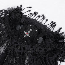 Load image into Gallery viewer, AS204 Gothic flower net tassel long veil
