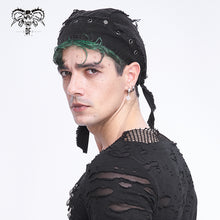 Load image into Gallery viewer, AS163 Punk fur-brimmed pirate hat and turban
