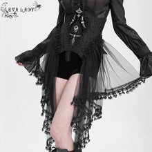 Load image into Gallery viewer, ECST011 Side Skirt Peplum Gothic Corset
