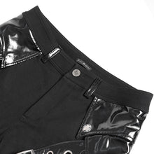 Load image into Gallery viewer, PT274 Punk twill and glazed leather trousers
