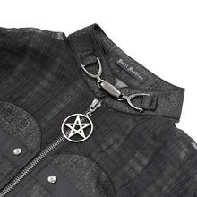 Load image into Gallery viewer, SHT129 Punk sheer plaid shirt
