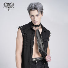 Load image into Gallery viewer, AS215 Punk Spider Web Chain Tie
