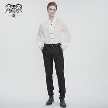 Load image into Gallery viewer, SHT11002 white Everyday Striped Goth Shirt
