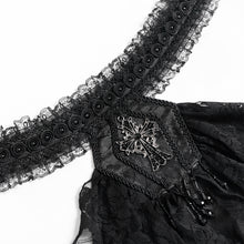Load image into Gallery viewer, AS27201 Branch patterned rose mesh gothic bow tie
