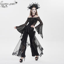 Load image into Gallery viewer, EPT021 Suede Embossed Velvet Flared Pants
