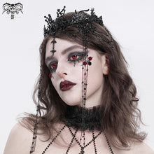Load image into Gallery viewer, AS222 Tassel eyebrow pendant Gothic crown
