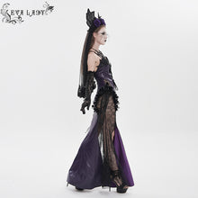Load image into Gallery viewer, ESKT083 Fish-Scale Print Knitted Spaghetti-Strap Fishtail Dress

