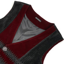 Load image into Gallery viewer, WT07902 Gothic velvet striped men&#39;s vest
