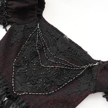 Load image into Gallery viewer, ESKT05702 red Sequined Lace Mesh Gown Dress
