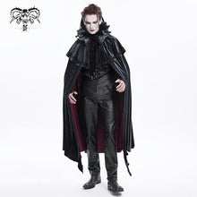 Load image into Gallery viewer, CA049 Gothic black and red velvet knitted collar
