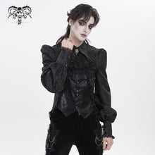 Load image into Gallery viewer, SHT15301 Faux Two-Piece Paisley Gothic Shirt
