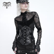 Load image into Gallery viewer, AS312 Punk-style patent leather belt with embossed detailing
