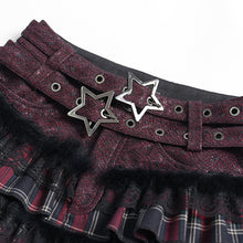 Load image into Gallery viewer, PT296 Punk Snake-Print Faux Leather Micro-Shorts with Flared Hem
