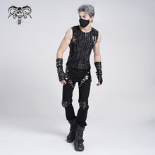 Load image into Gallery viewer, PT274 Punk twill and glazed leather trousers
