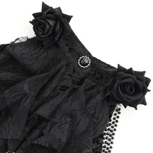 Load image into Gallery viewer, ESKT061 Burnout flocked off-shoulder dress&nbsp;
