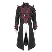 Load image into Gallery viewer, CT27901 Punk-Style Long Leather Coat with Hood
