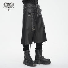 Load image into Gallery viewer, SKT203 Punk non-elastic twill material men kilt
