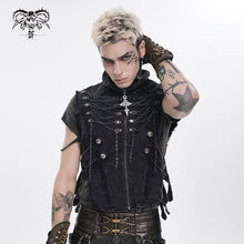 Load image into Gallery viewer, WT102 Punk Twill High-Neck Bib-Style Vest
