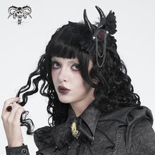 Load image into Gallery viewer, AS303 Demon One-Eyed Black Wing Hairclip
