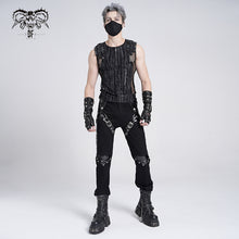 Load image into Gallery viewer, TT293 Punk tie-dye knitted sleeveless T-shirt
