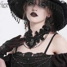 Load image into Gallery viewer, EAS030 Gothic Beaded Appliqued Chain Necklace
