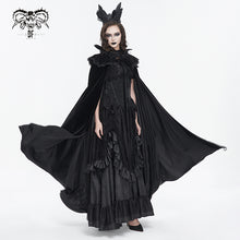 Load image into Gallery viewer, CA040 Gothic stand collar velvet women and men cloak
