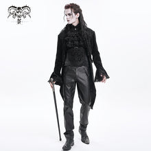 Load image into Gallery viewer, CT250 Gothic vertical velvet swallowtail jacket
