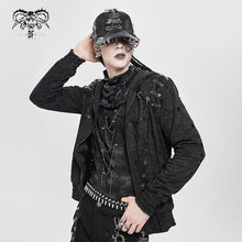 Load image into Gallery viewer, CT274 Punk ripped mist pattern hoodie
