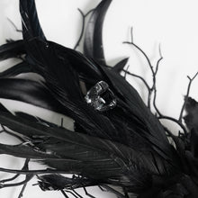 Load image into Gallery viewer, AS302 black vines, roses, and painted snake-headed scepter
